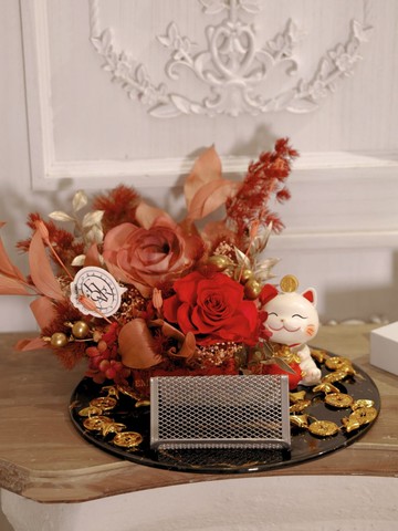 永生花招財名片架 開幕禮