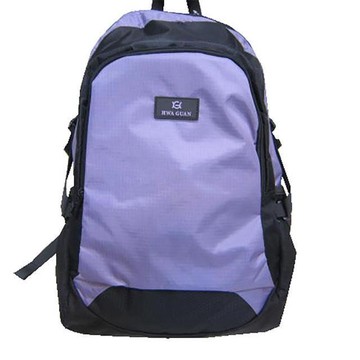 HWA GUAN 後背包大容量可A4資料夾14吋電腦主袋+外袋共二層二側可水瓶