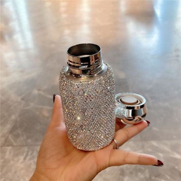 鑲鉆保溫杯水鉆304不銹鋼杯子高顏值節日禮物水杯便攜網紅爆款