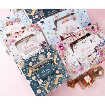 手提抽屜盒 月餅盒 4/6格手提抽屜盒（含格板） 雪媚娘盒  新年雪花奶酥 蛋黄酥盒 牛軋糖盒 中秋禮盒包裝盒