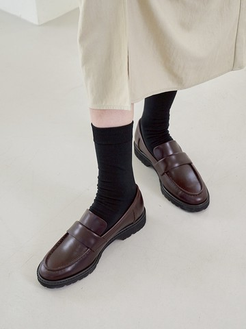 Harper Loafers Leather_Burgundy