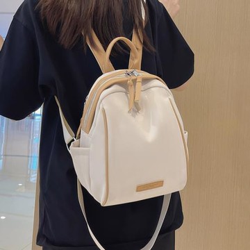 大容量背包女士雙肩包2025新款時尚書包女生大學生輕便旅行斜挎包