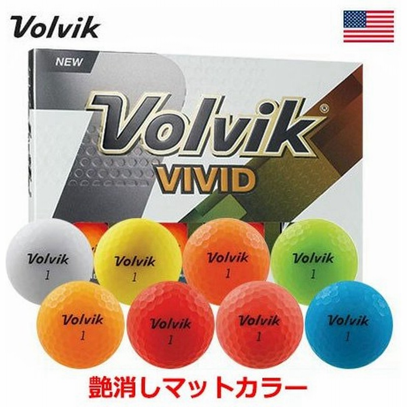 Volvik ボルビック 18 Vivid ビビッド ヴィヴィッド マットカラーボール 1ダース Usa直輸入品 Usモデル 通販 Lineポイント最大0 5 Get Lineショッピング