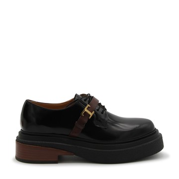 Tod's - Black Leather Derby Lace Up Shoes