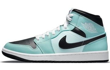 JORDAN 1 MID AQUA BLUE TINT WOMENS