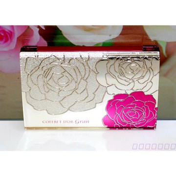 Knebo新款粉盒嘉娜寶COFFRET D’OR咖啡豆薔薇流金眼影化妝粉餅盒