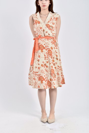 (S) chyi yfa clothes質感無袖橘色洋裝