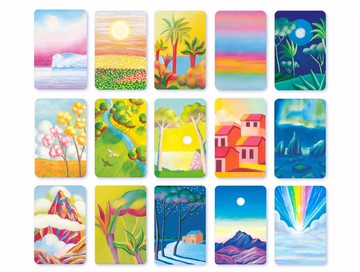 新年禮盒 | 福袋【親愛的宇宙】心靈指引牌卡 (52張) | 手繪插畫