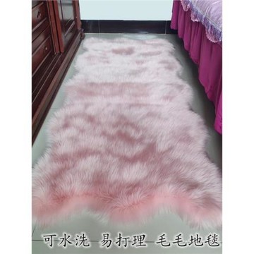 長毛絨床邊地毯臥室客廳滿北歐ins可愛休閑網紅 裝飾毛毛地墊