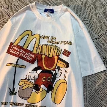 巨巨巨喜歡！短袖 美式短袖  t恤 寬鬆短袖 重磅短袖 多巴胺衣服 設計感上衣 質感衣服 印花 t恤 美式穿搭 上衣