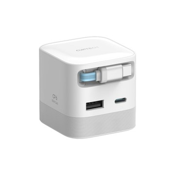 CP6 65W 自帶伸縮線 充電器  AD653W-US 白色