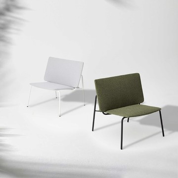camino選品 |Huntington Lounge Chair 休閒椅 白 綠 粉 三色 - 皮革粉