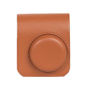 CAIUL 彩友樂 拍立得 MINI41 復古PU皮相機保護收納包 附背帶  1個  棕色