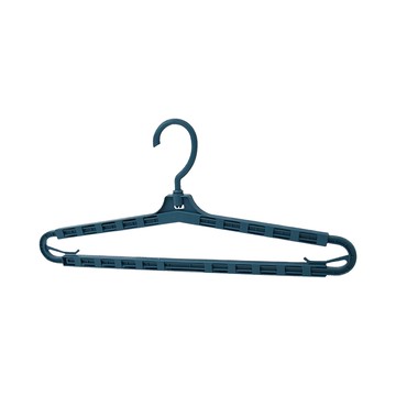 小麥購物 伸缩加長衣架 C158 87g 6支  復古藍/孔雀藍隨機  41.5 x 19cm
