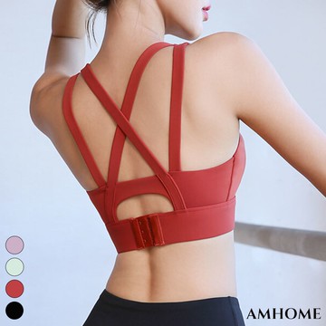 【Amhome】高強度美背固定瑜伽速乾健身背心# 112993(現貨+預購)