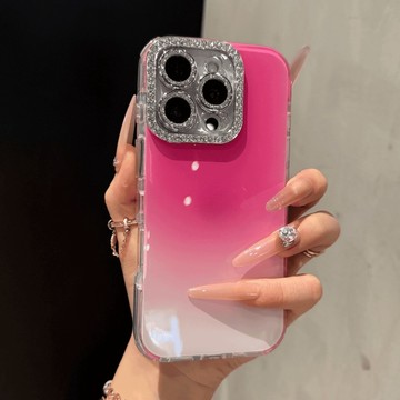 高顏值 閃粉鏡頭 漸變果凍 防摔殼 用於iPhone17 i16 手機殼 i15 i14 i13 i12 i11 保護殼