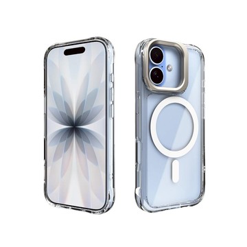 【現貨搶購中】【內贈鏡頭貼】LINKASE AIR iPhone 17全系列 軍規防摔大猩猩玻璃支架保護殼(附全包覆鏡頭貼)_裸感全透明 iPhone 17 專用