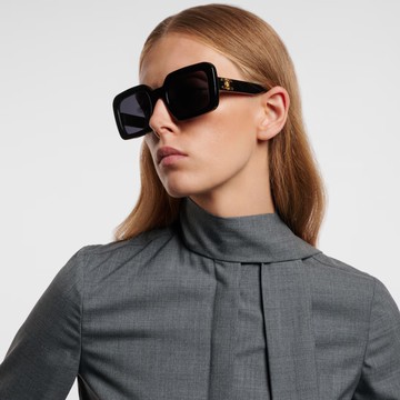 【CELINE】凱旋門方形膠框太陽眼鏡(CL40304U-01A)