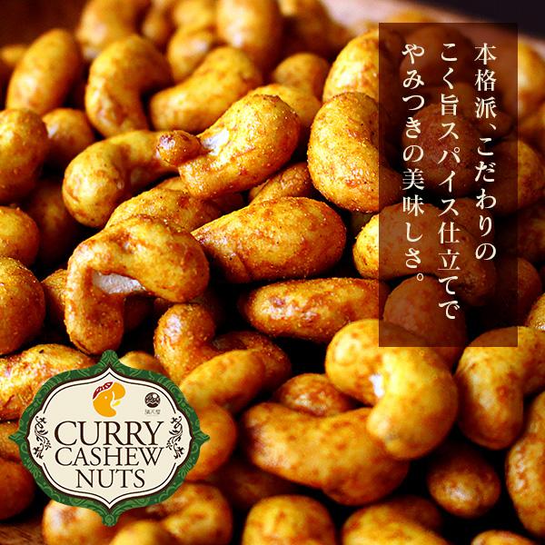 カレーカシューナッツ 200g 〜こく旨 スパイス仕立て〜 （ おつまみ カレー味 スパイス おやつ 味付け お茶請け お茶菓子 豆菓子 ギフト 酒の肴 ）