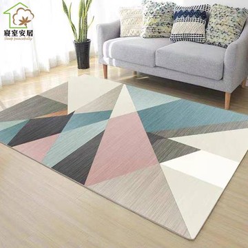 【寢室安居】北歐風格 智慧恆溫水晶絨地毯(吸水易乾/防滑底紋/柔軟舒適)