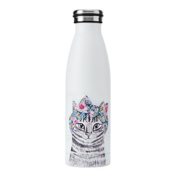 Mikasa Dinnerware 美國 Tipperleyhill雙層彩繪保溫瓶(高雅貓500ml) / 保溫杯 水壺 水瓶 環保杯 隨行杯