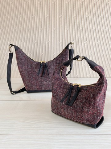 倉敷帆布 岡山丹寧 2way 側背包 秋冬 粗花呢紋理 輕巧 自立  ينتقل bag 身體包