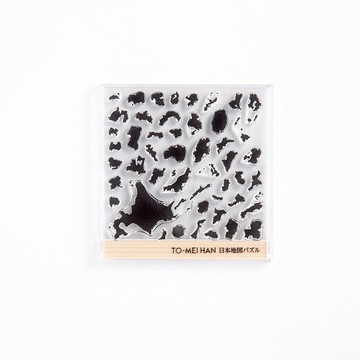 日本地圖拼圖 -TO-MEI HAN 可重複黏貼撕下的感光性樹脂製透明印章