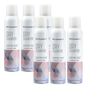 【Dr’s Formula 台塑生醫】510淨油蓬鬆乾洗髮噴霧(淨味無香)180ml*6入
