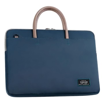 macbook 隱藏式手提筆電收納包 防潑水大容量防摔內膽包 藏青色  13吋(36 x 26cm)  1個