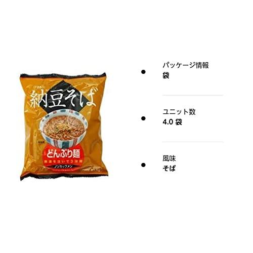 トーエー食品 どんぶり麺・納豆そば 81.5g×4袋