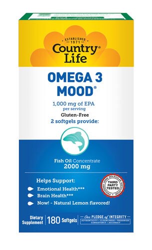 Country Life Omega 3 Mood 180 Softgels