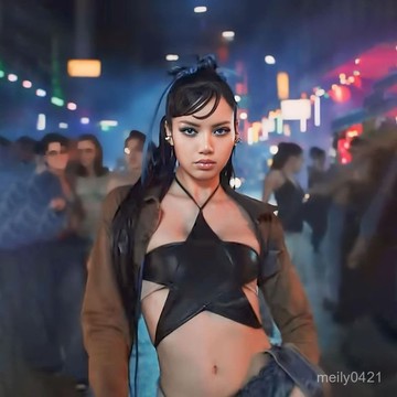 CUTENEW Lisa衕款闇黑酷颯五角星PU皮掛脖係帶背心女顯瘦個性上衣