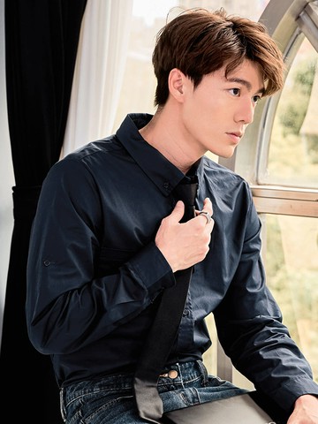 純棉基本款素色長袖襯衫