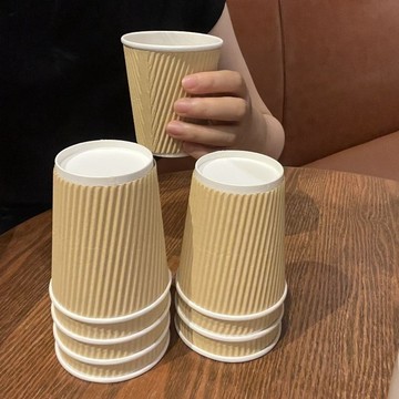 高 一次性紙杯超厚防滑結婚商用家用防燙水杯咖啡耐高溫杯子整箱批發 一次性 打包 包裝 出貨 一次性杯子 咖啡紙杯 小紙杯