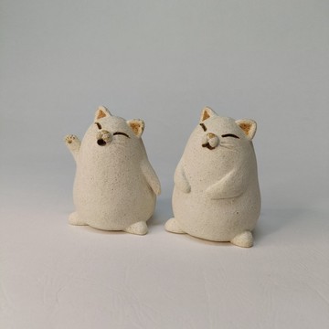 貓咪日常-1/陶藝品/原創