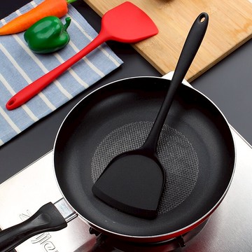 鍋鏟烙餅硅膠鏟耐高溫鍋鏟廚房炒菜鏟子不粘鍋用炒勺家用廚具用品