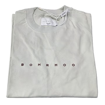 BOHRHOO LOGO字母印花T恤 冷白 100%棉  M