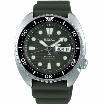 SEIKO 精工錶 PROSPEX DIVER SCUBA陶瓷圈機械錶 4R36-06Z0G(SRPE05J1)-45mm-綠面膠帶【刷卡回饋 分期0利率】【APP下單點數13倍送】