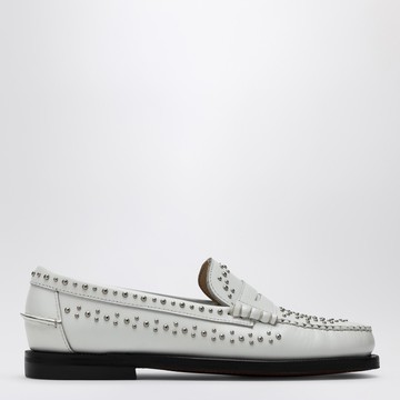 Classic Dan loafer white with studs