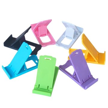 【新品上市】懶人桌面手機支架卡扣式摺疊   便攜迷你創意塑料支架可摺疊