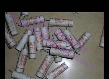 古董歐洲陶瓷油浸  0.047UF 200V無極偶合電容體積11X35