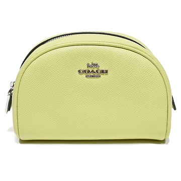 COACH - 防刮皮革化妝包 (淺綠色)