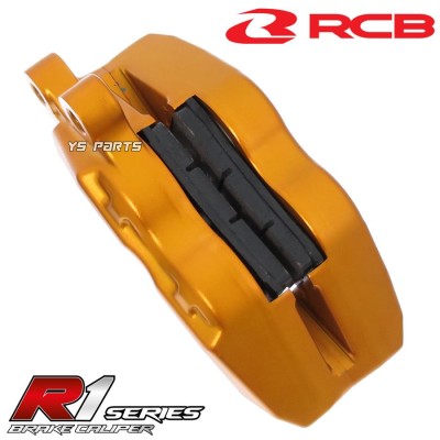 【正規品】RCB 4POD鍛造ブレーキキャリパー金 右側[ブレンボ40mmピッチ型]専用ブレーキパッド付NSR50/NSR80/NS-1/XR50モタード/XR100モタード等  | LINEショッピング