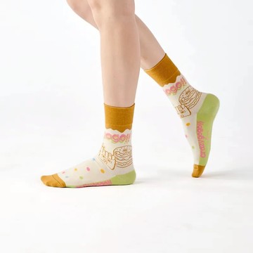 【Change Tone 襪子專賣店】瘋狂星星糖〈咖〉