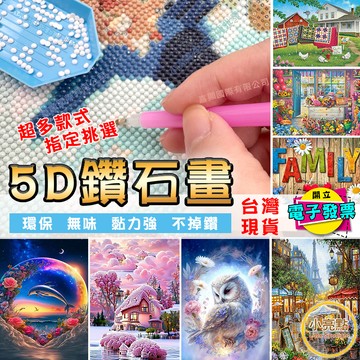 ✨新圖追加【小亮點】《台灣現貨》5D鑽石貼畫 40x30cm 鑽石貼 DIY立體鑽貼畫 數字油畫 交換禮 點鑽 鑽石