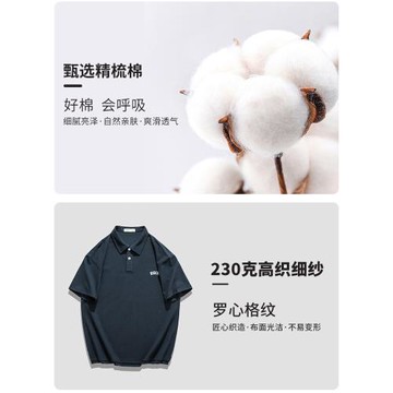 【我的速度】翻領POLO衫男士夏季薄款涼感休閑寬松運動短袖T恤衫