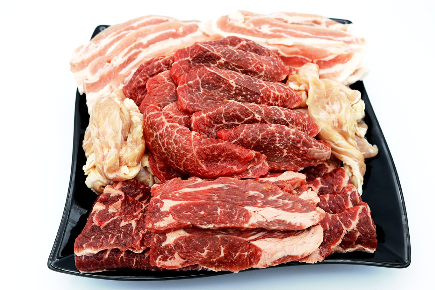 至福の焼肉セットB 1kg×2回 総計2kg《隔月1回お届け》[ 仙台牛 焼肉 牛肉 豚肉   関精肉畜産   宮城県 加美町 [44580899]