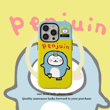 殼殼大世界自嘲熊適用蘋果16promax手機殼iPhone14新款12磁吸菲林二合一蘋果13防摔15plus高級感11保護套小眾