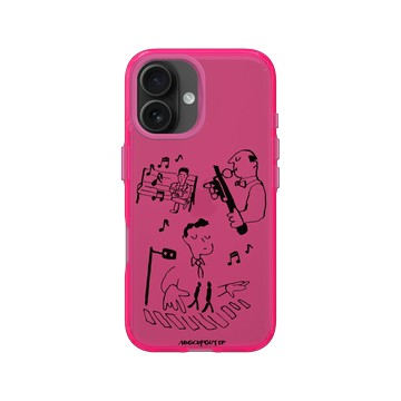 iPhone 16 Clear 粉漾桃 - MUG CUP GUY - 生活中的爵士樂