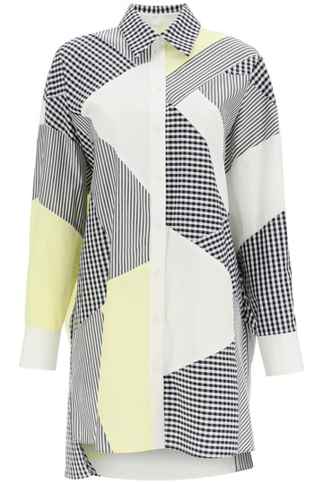 MSGM - Abito Camicia Patchwork